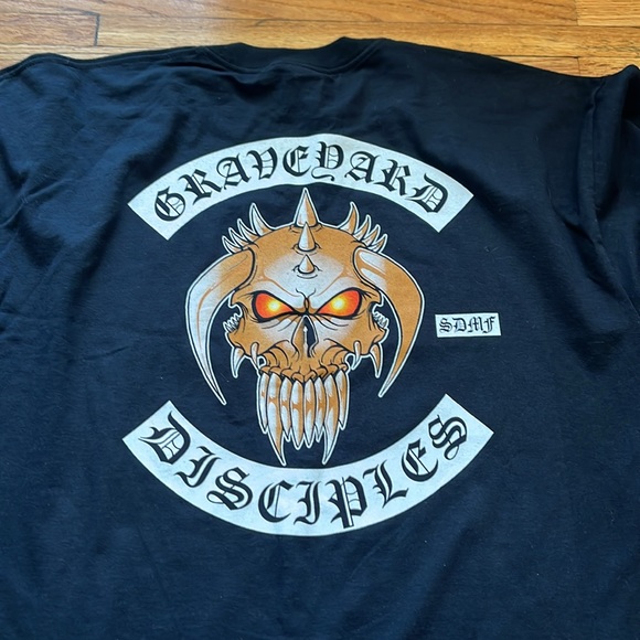 Vintage BLS Graveyard Disciples Demolition Crew Long Sleeve Shirt / XL / 2006 - Picture 6 of 11